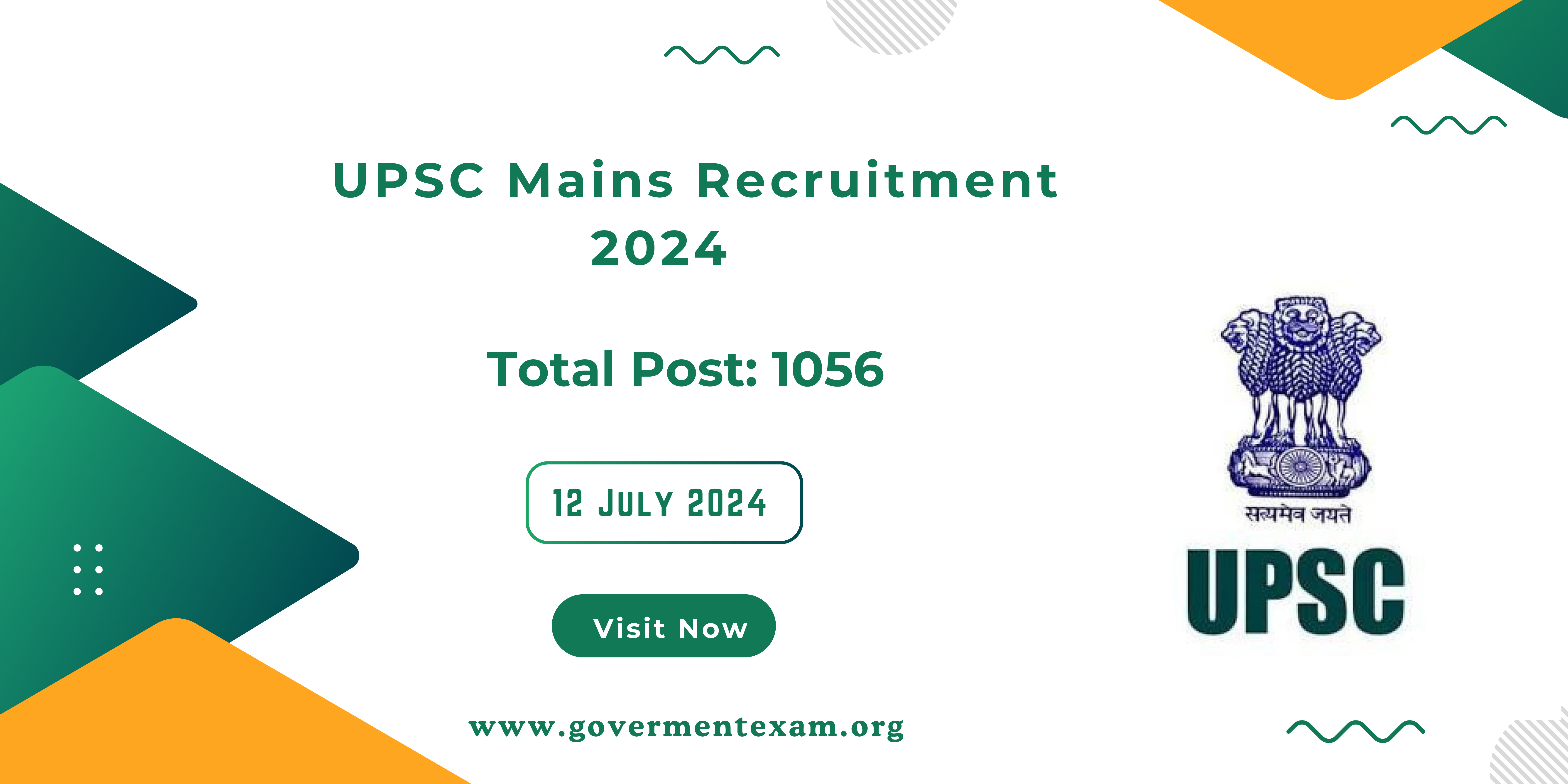 Apply for UPSC Mains 2024: Online Application Form Open